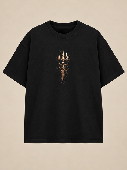 Lord Shiva Musical Aura Oversized T-Shirt