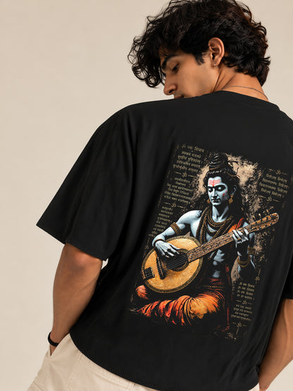 Lord Shiva Musical Aura Oversized T-Shirt